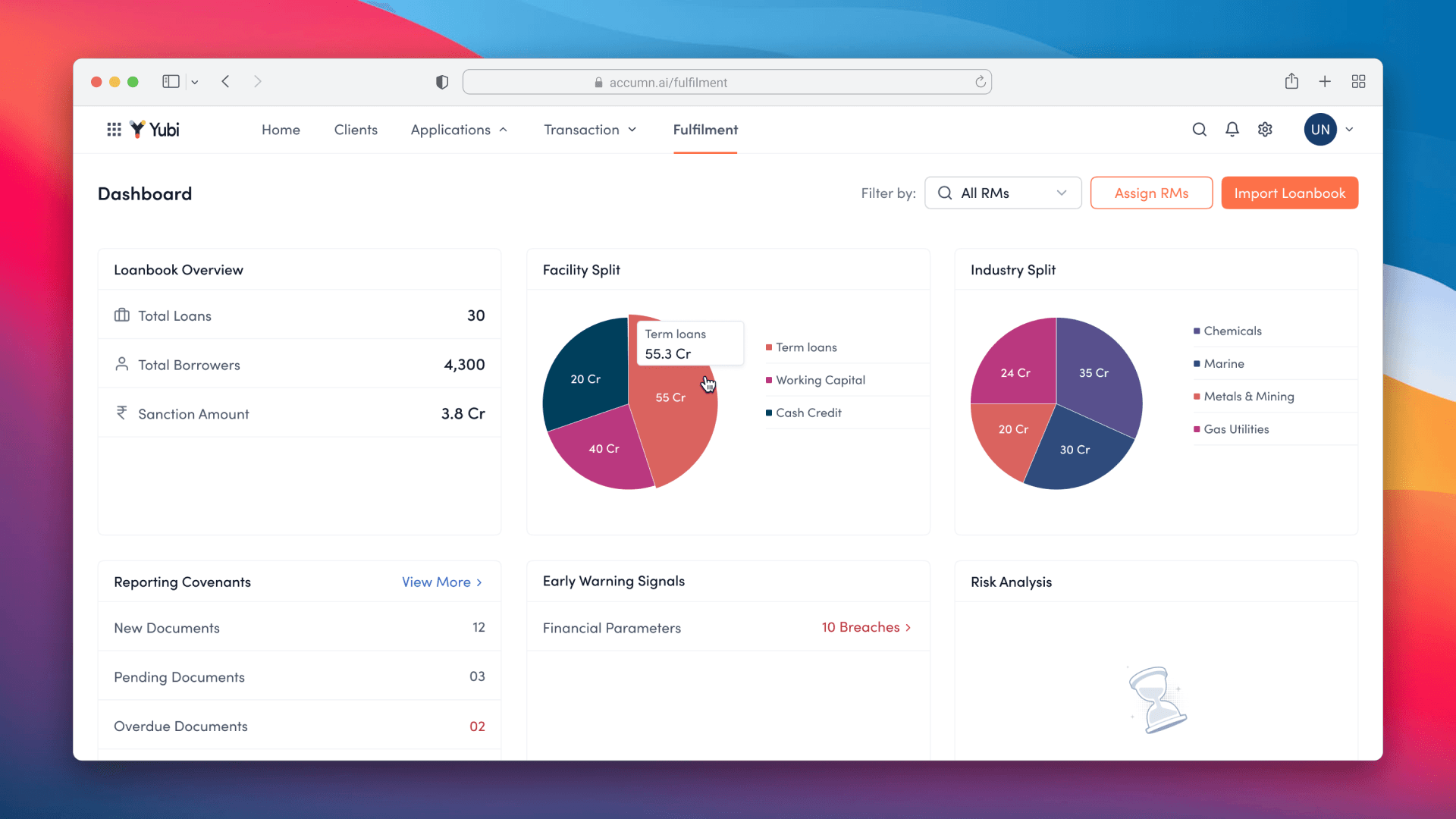 Fulfilment product — standalone loan default prediction and early warning system