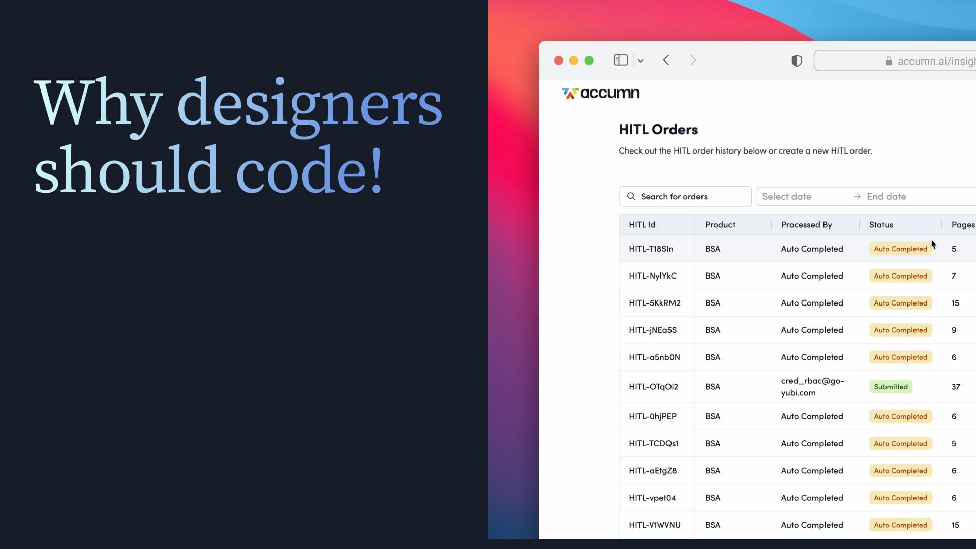 The HITL Orders tool — why designers should code
