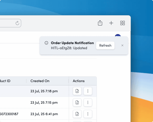 Proactive in-app notifications