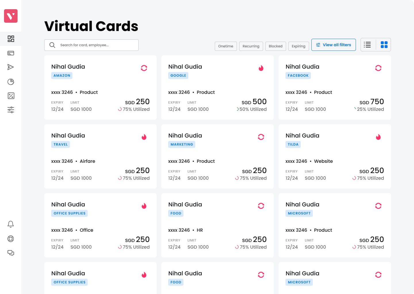 Card grid V2.1 — refined card component layout